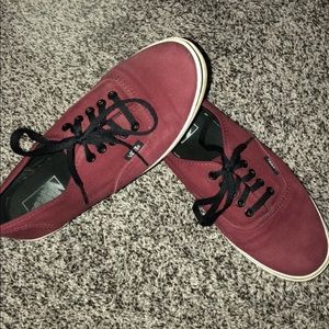 Maroon vans